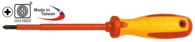 Cross -skärande skruvmejsel Cross -Shield Total längd 170 mm DIN 57680, VDE 0680/2