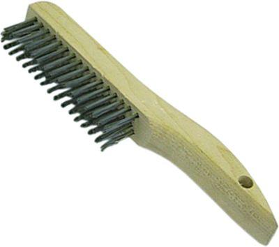 Wirebrush Längd med borsthår 125 mm B 20 mm Total längd 250 mm med 4 rader CNS, slät
