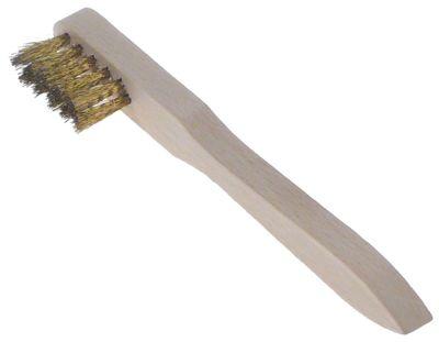 Trådborste längd med borsthår 35 mm B 15mm Total längd 150 mm med 3 rader mässing B