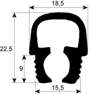 Paketförpackningsprofil 4040 L 650mm VPE 1