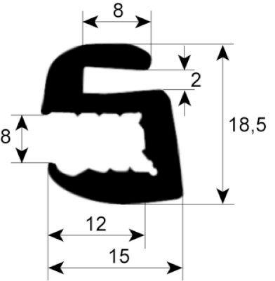 Rude Packing Profile 1874 IP - VPE 1 Passar - Räckvidd 2060mm