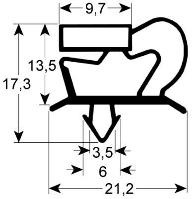 Kyltätning Profil 9048 B 502mm L 1502mm