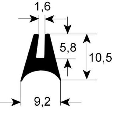 Oförskämd förpackningsprofil 1580 L 1800mm IP Intern VPE 1 passar -