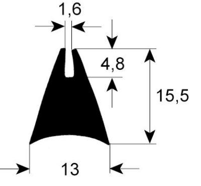 Rude Packing Profile 1650 L 1110mm IP - VPE 1 Passar -