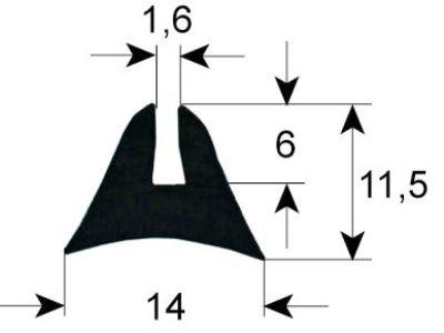 Rude Packing Profile 1655 L 1310mm IP - VPE 1 Passar -