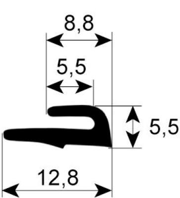 Rude Packing Profile 1885 B -MM L 2430mm IP - VPE 1 FITS - SCOPE -MM