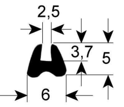 Rude Packing Profile 1505 B -MM L -MM IP -VPE -medlemmar som är lämpliga för -Scope -mm