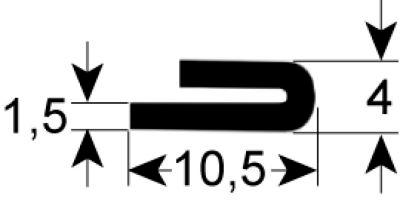 Oförskämd förpackningsprofil 1881 L 1400mm IP - VPE 1 Passar Morice