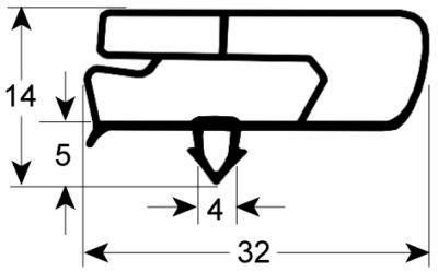Kyltätning Profil 9797 B 1680mm L 580mm