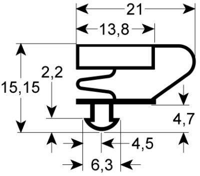 Lightning Freezer Packing Profile 9704 B 410mm L 715mm Socket Dimensions For Device for Lightning Cooling