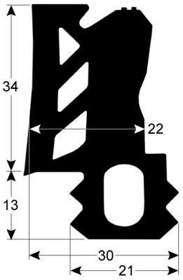 Paketförpackningsprofil 4120 L 630mm VPE 1