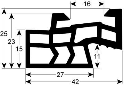 Paketförpackningsprofil 4140 L 515mm VPE 1