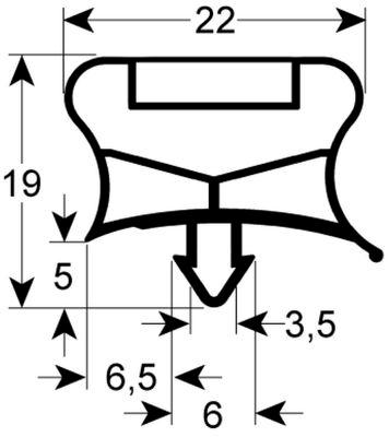 Förpackningsprofil 9794 B 385mm L 255mm stickdimensioner