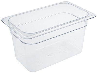 Gastronorm-container polykarbonat Storlek GN 1/4 D 150mm