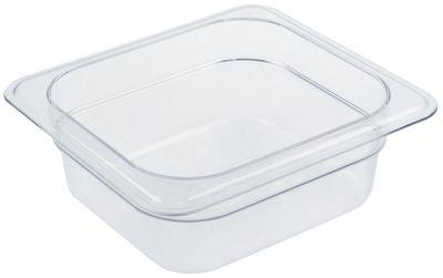 Gastronormbehållare Polykarbonat Storlek GN 1/6