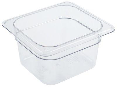 Gastronorm-container polykarbonat Storlek GN 1/6 d 100mm