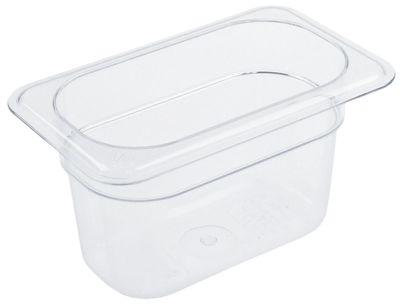 Gastronormbehållare Polykarbonat Storlek GN 1/9