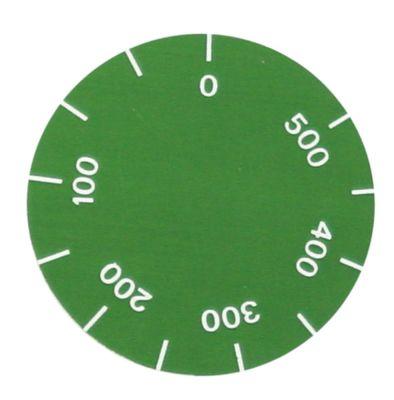 Vredsymbol Termostat T.max. 500°C YD ø 42mm