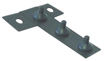 Knapplist L 77mm B 59mm Knappar 3