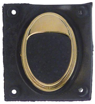 Knapplist guld L 42mm B 37mm ELITE Knappar 1