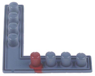 Knapplist L 112mm B 107mm Knappar 8