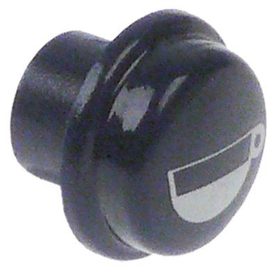 Knapp Plast ø 17mm blå 1 kopp, liten rund SANREMO