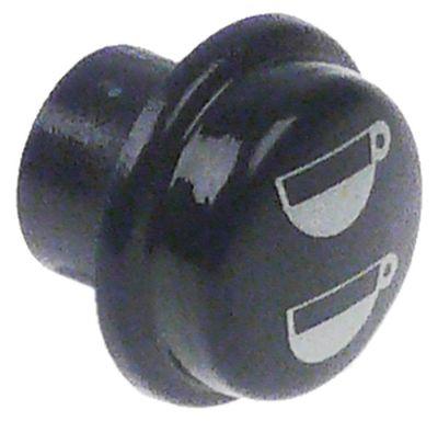 Knapp Plast ø 17mm blå 2 koppar, små rund SANREMO