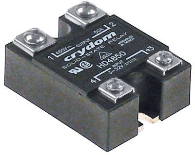 Effekt Semi-ledarefas 1 50A 480V 3-32VDC Typ HD4850 ​​L 58mm B 45mm Crydom Screw Connection